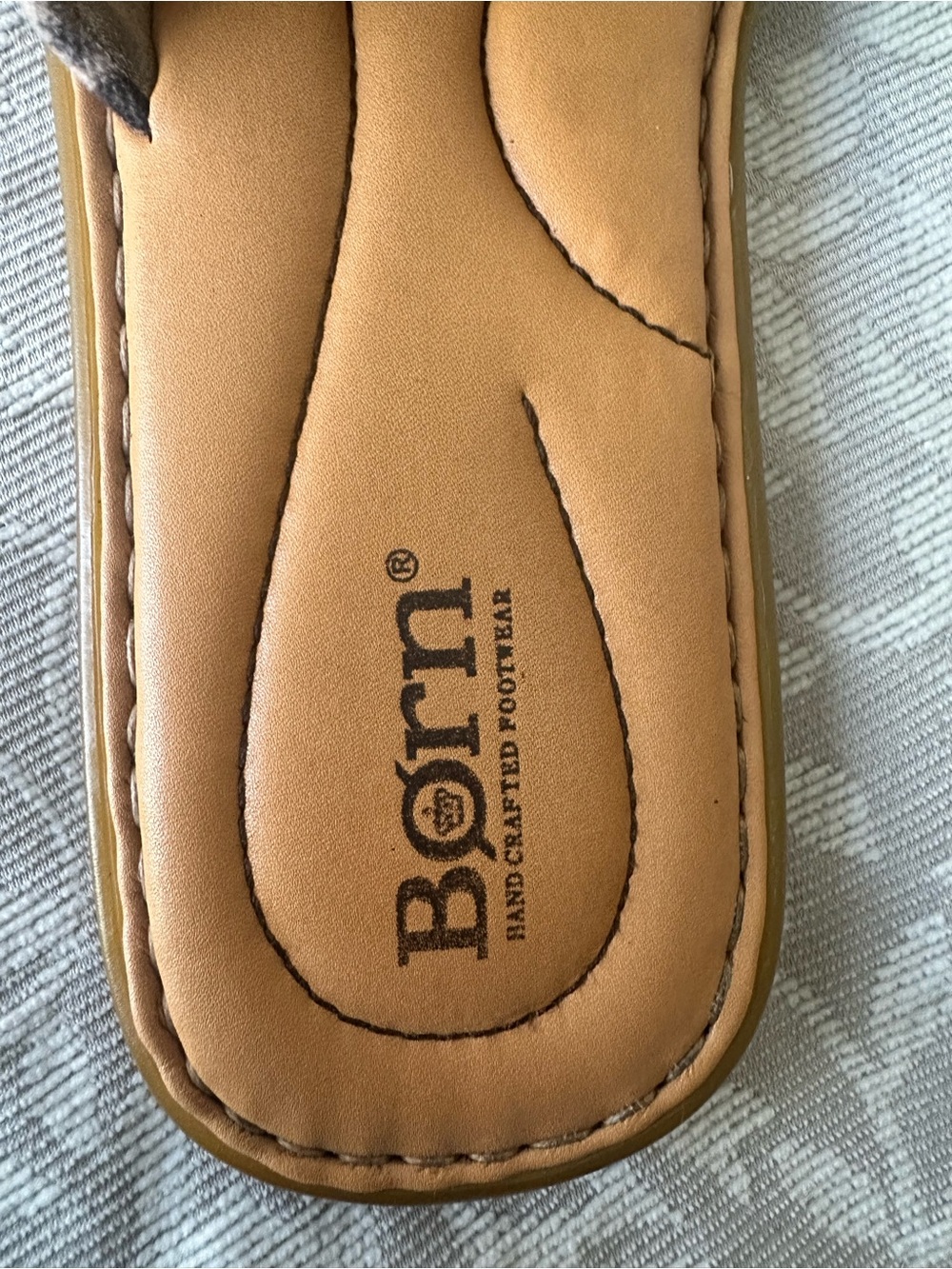 Born Leopard Print Slide Sandals in Tan and Black - Picture 5 of 5